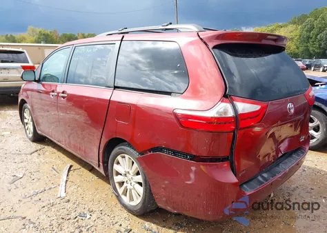 2015 Toyota Sienna Xle 7 Passenger from USA, damaged, VIN 5TDDK3DC8FS100905